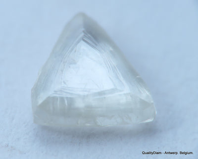 H VVS1 uncut diamond also known as rough diamond out from a diamond mine