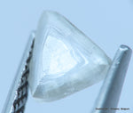 H VVS1 uncut diamond also known as rough diamond out from a diamond mine
