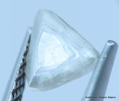 H VVS1 uncut diamond also known as rough diamond out from a diamond mine