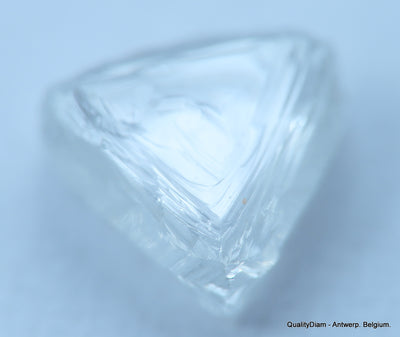 E VS1 uncut diamond also known as rough diamond out from a diamond mine