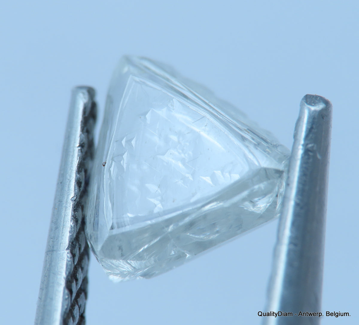 Uncut diamond also known as rough diamond out from a diamond mine ...