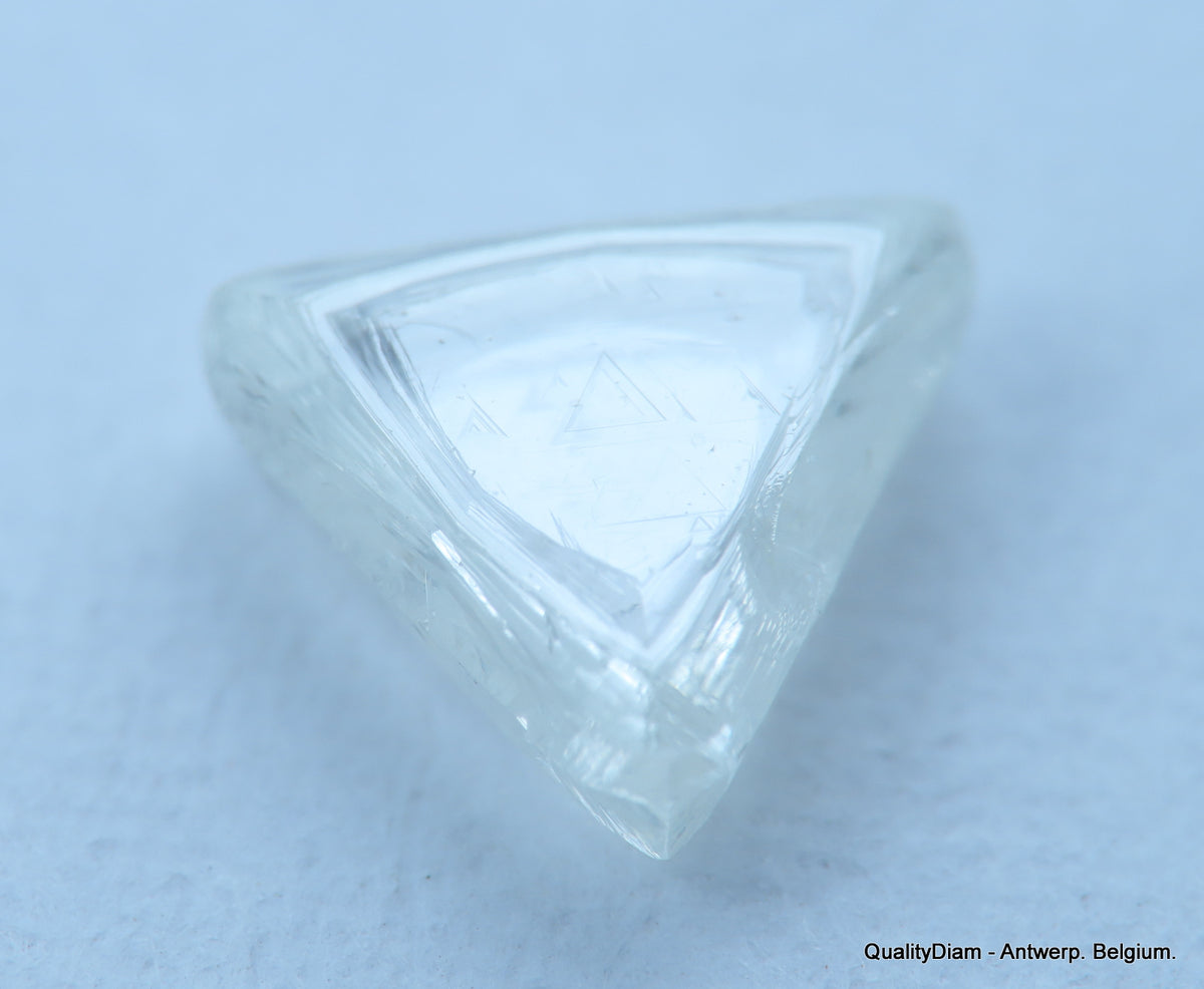 Uncut diamond also known as rough diamond out from a diamond mine ...