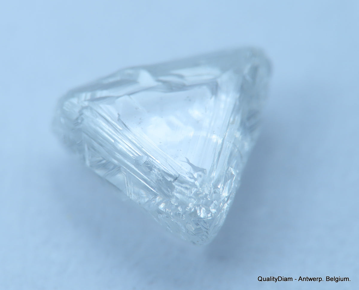 Uncut diamond also known as rough diamond out from a diamond mine ...