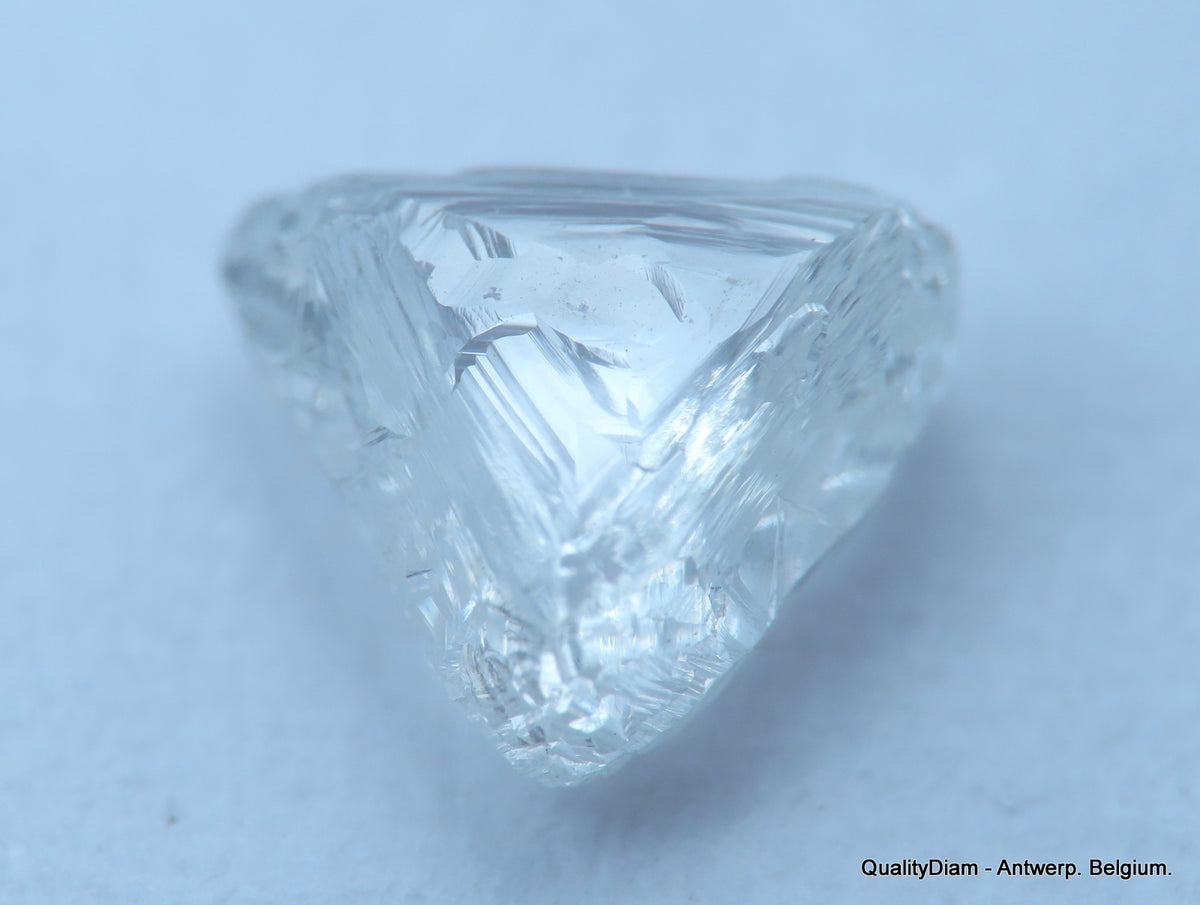 Uncut diamond also known as rough diamond out from a diamond mine ...