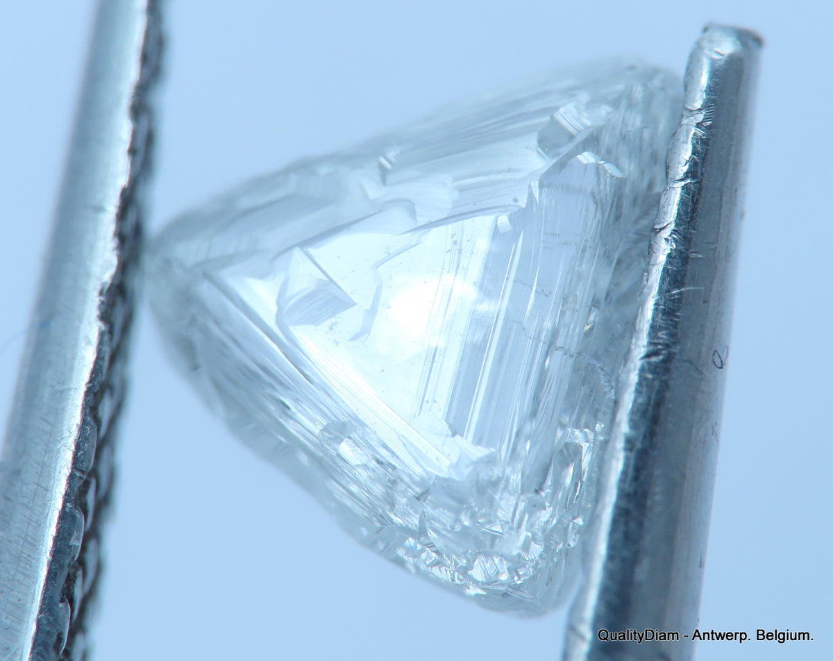 Uncut diamond also known as rough diamond out from a diamond mine ...