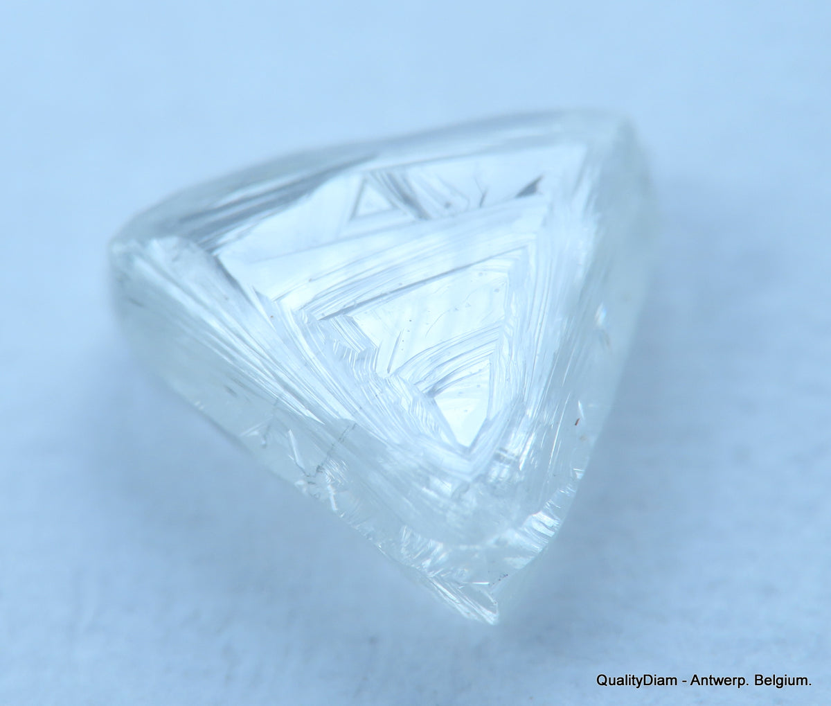 Uncut diamond also known as rough diamond out from a diamond mine ...