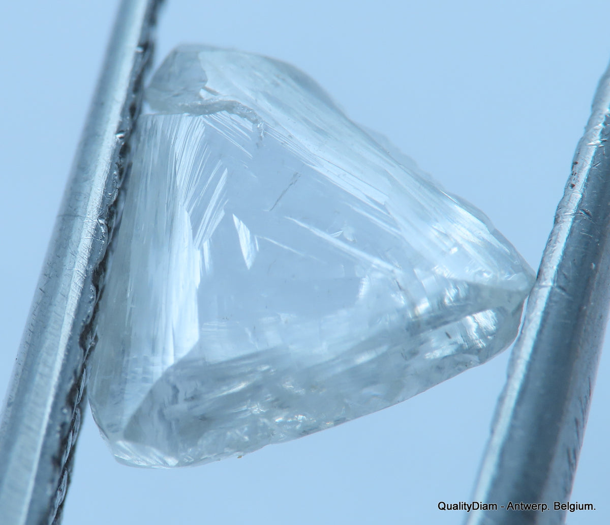 Uncut diamond also known as rough diamond out from a diamond mine ...