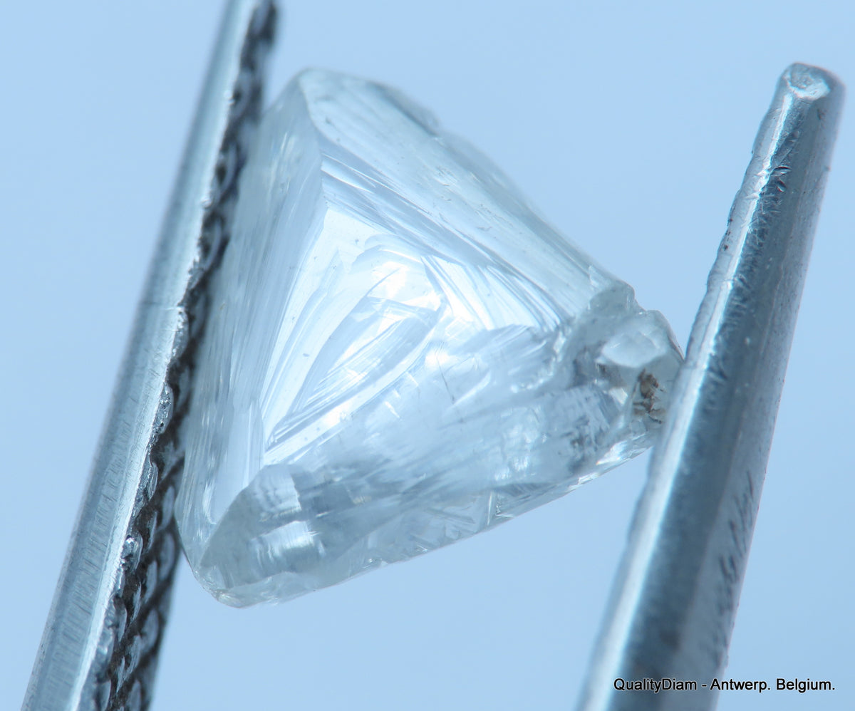 Uncut diamond also known as rough diamond out from a diamond mine ...