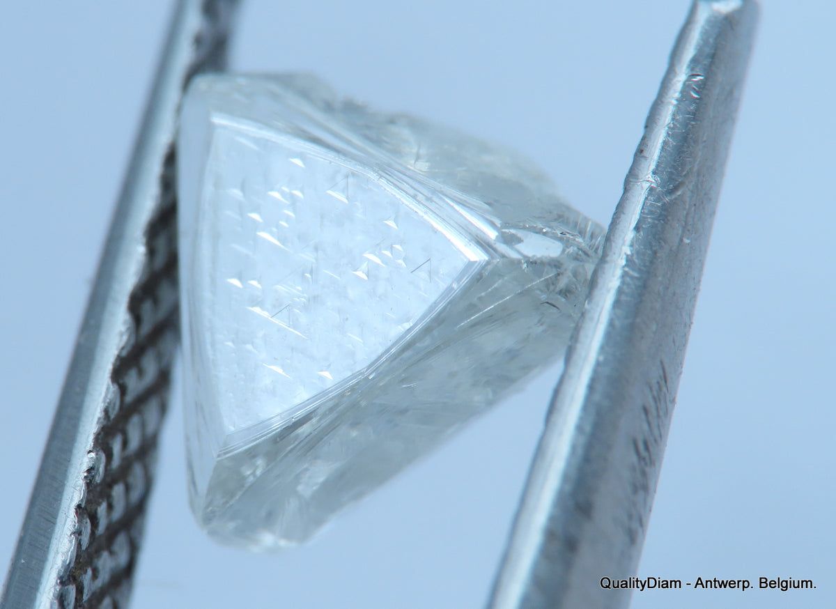Uncut diamond also known as rough diamond out from a diamond mine ...