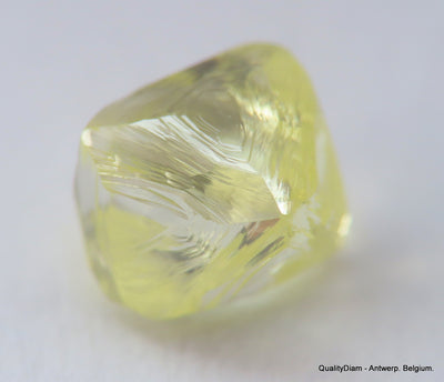 For rough diamond jewelry: 0.56 carat Intense Fancy Yellow beautiful gem diamond