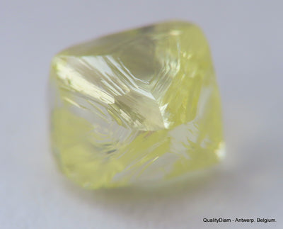 For rough diamond jewelry: 0.56 carat Intense Fancy Yellow beautiful gem diamond