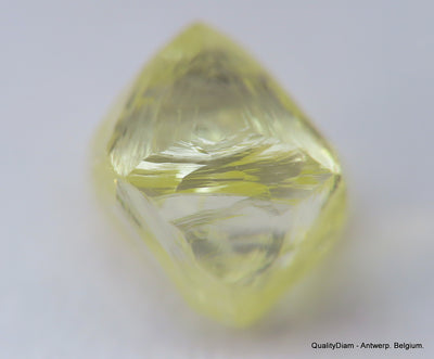 For rough diamond jewelry: 0.56 carat Intense Fancy Yellow beautiful gem diamond