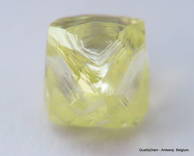 For rough diamond jewelry: 0.56 carat Intense Fancy Yellow beautiful gem diamond