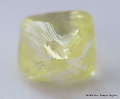 For rough diamond jewelry: 0.56 carat Intense Fancy Yellow beautiful gem diamond