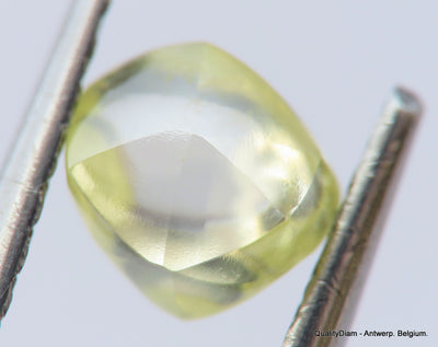 For rough diamond jewelry: 0.56 carat Intense Fancy Yellow beautiful gem diamond