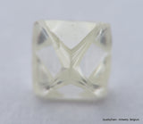 H Flawless Clean White 0.47 Carat Rough Diamond Natural, Genuine Diamond Uncut