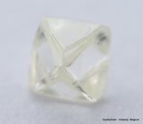 H Flawless Clean White 0.47 Carat Rough Diamond Natural, Genuine Diamond Uncut