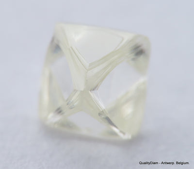 H Flawless Clean White 0.47 Carat Rough Diamond Natural, Genuine Diamond Uncut