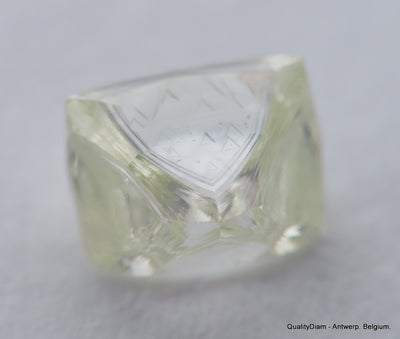 H Flawless Clean White 0.48 Carat Rough Diamond Natural, Genuine Diamond Uncut