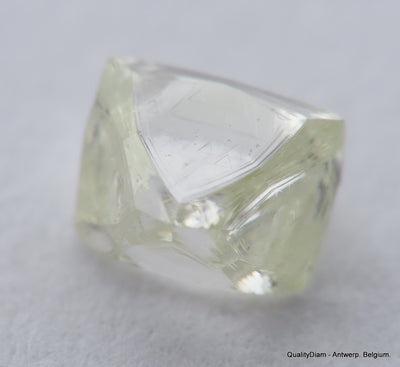 H Flawless Clean White 0.48 Carat Rough Diamond Natural, Genuine Diamond Uncut