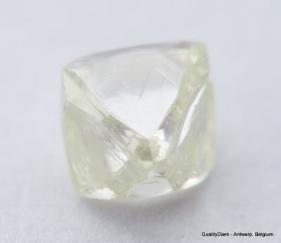 H Flawless Clean White 0.48 Carat Rough Diamond Natural, Genuine Diamond Uncut