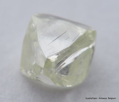 H Flawless Clean White 0.48 Carat Rough Diamond Natural, Genuine Diamond Uncut