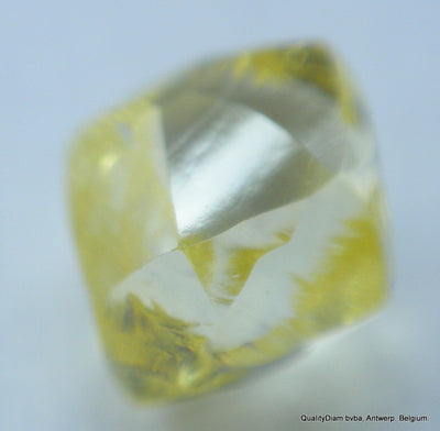 For Rough Diamond Jewelry: 0.28 Carat Intense Fancy Yellow Beautiful Gem Diamond