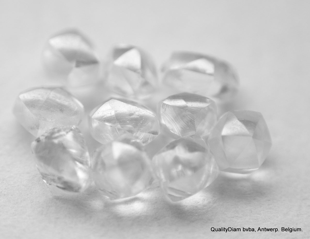Buy 18 Inch White Raw Uncut Diamond Beads @ Gemone Diamond