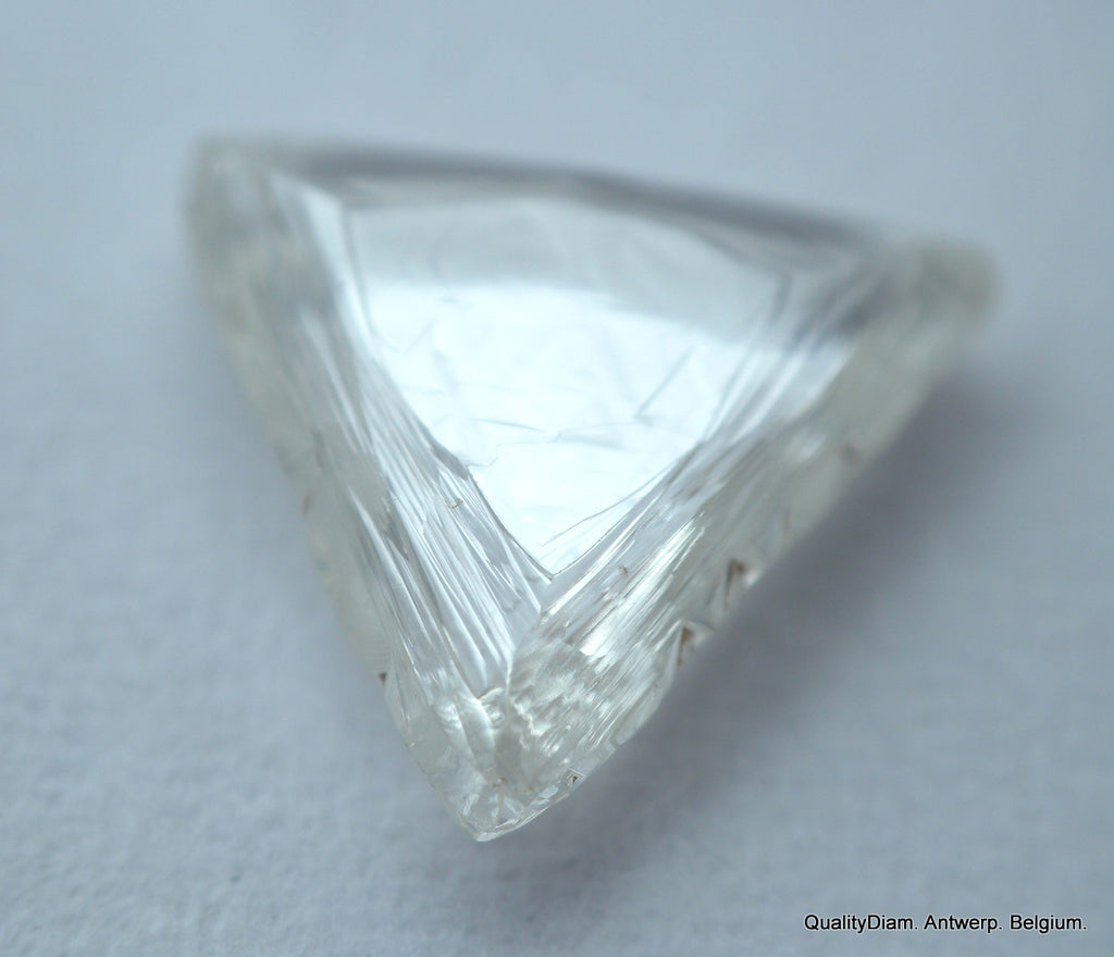 F SI2 1.08 carat triangle shape diamond for rough diamond jewelry ...