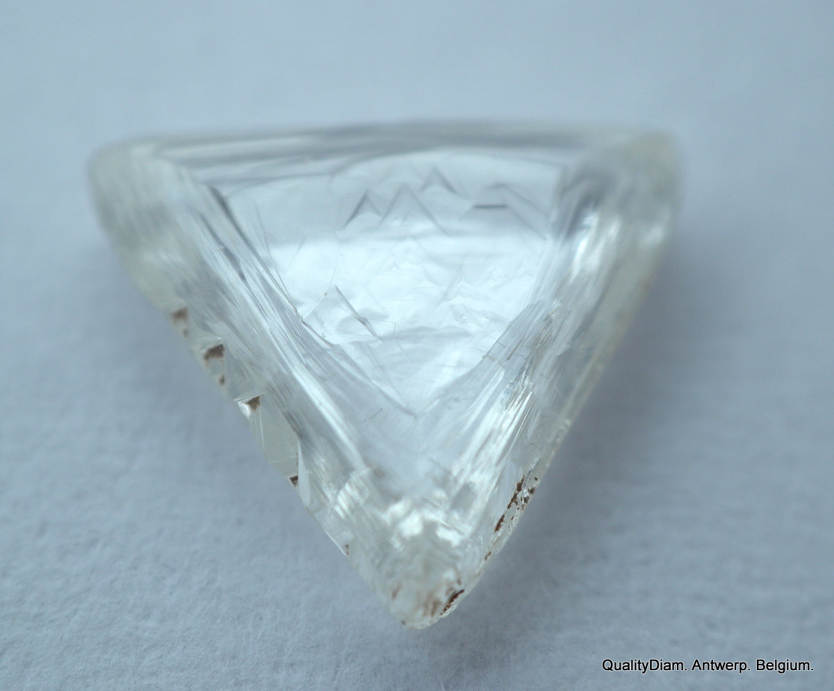 F SI2 1.08 carat triangle shape diamond for rough diamond jewelry ...