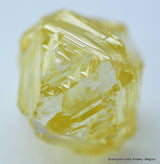 Billion years old, recently mined out natural diamond. Rare Vivid Fancy Yellow 