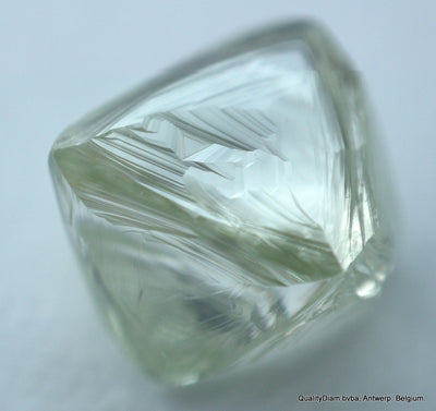 fancy green diamond in octahedron shape