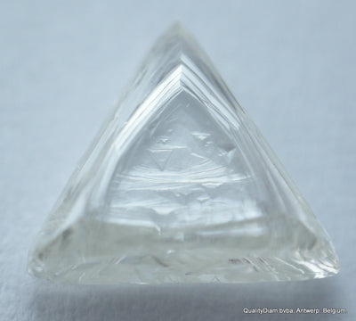 triangle shape uncut diamond
