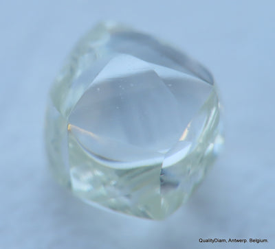 G Flawless clean white diamond out from a diamond mine. Natural, uncut gemstone