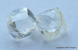 Rare white diamonds out from diamond mines. natural, uncut gemstones