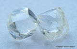 Rare white diamonds out from diamond mines. natural, uncut gemstones