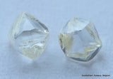 Rare white diamonds out from diamond mines. natural, uncut gemstones