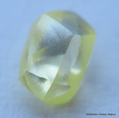 Intense Fancy Yellow flawless - clean natural diamond out from diamond mine