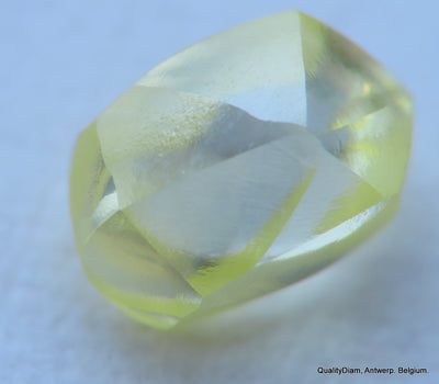 Intense Fancy Yellow flawless - clean natural diamond out from diamond mine