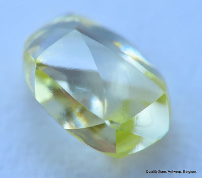 Flawless, clean, intense fancy yellow rare natural diamond mackle