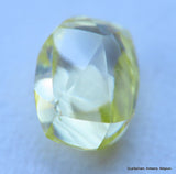 Flawless, clean, intense fancy yellow rare natural diamond mackle