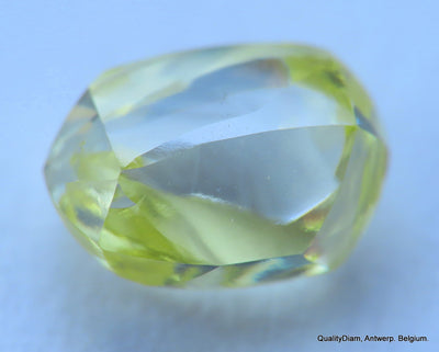 Flawless, clean, intense fancy yellow rare natural diamond mackle