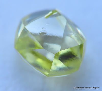 Intense fancy yellow 0.35 carat natural diamond uncut rough genuine diamond