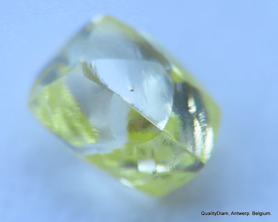 Flawless, clean, intense fancy yellow rare natural diamond mackle