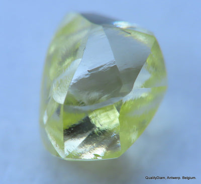 Flawless, clean, intense fancy yellow rare natural diamond mackle