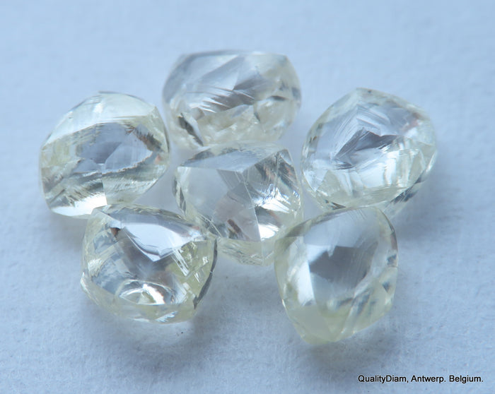 1.86 carats rough diamonds out diamond mines, natural diamonds, genuine diamonds