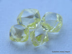 Fancy yellow uncut diamonds out diamond mines, natural diamonds real diamonds