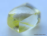 Intense fancy yellow rare natural diamond out diamond mine.