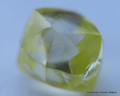 Intense Fancy Yellow flawless - clean natural diamond out from diamond mine