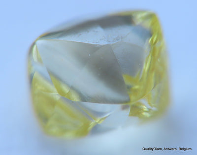 Intense Fancy Yellow flawless - clean natural diamond out from diamond mine